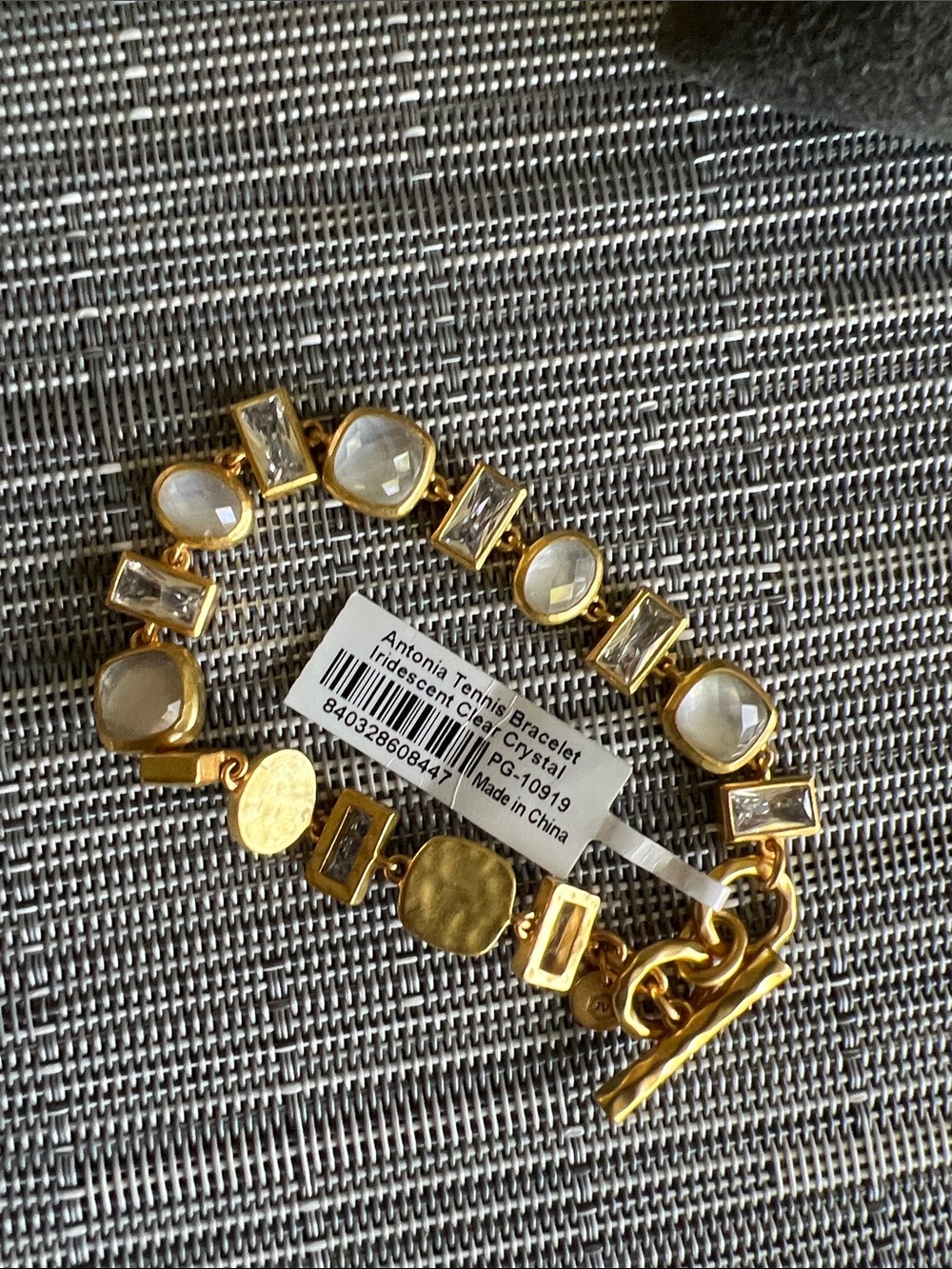 Julie Vos Gold & Crystal Bracelet